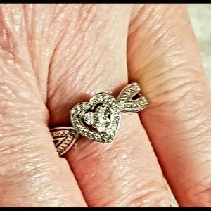 New Genuine .50ctw Diamonds .925 Sterling Silver size:7!